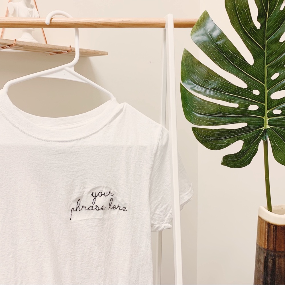 CUSTOM PHRASE Embroidered Tee - Picture 5 of 7